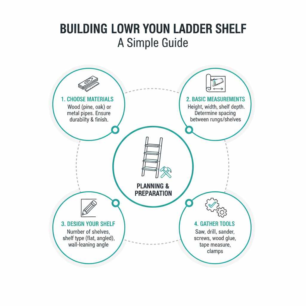 Building Your Own Ladder Shelf A Simple Guide