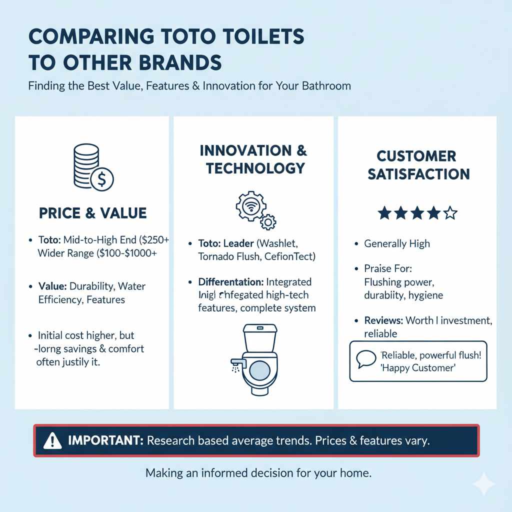 Comparing Toto Toilets to Other Brands