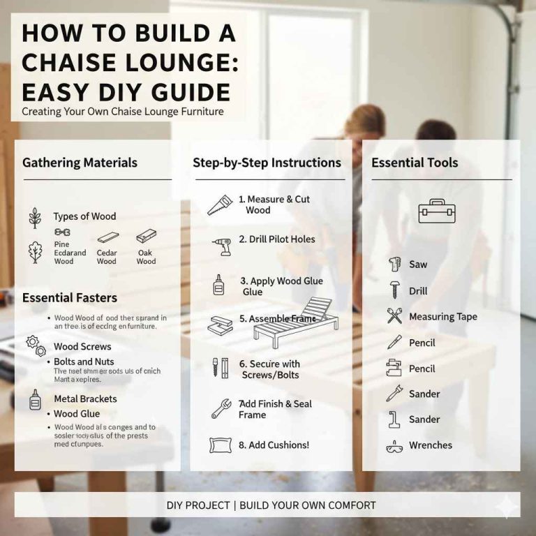 How to Build a Chaise Lounge Easy DIY Guide