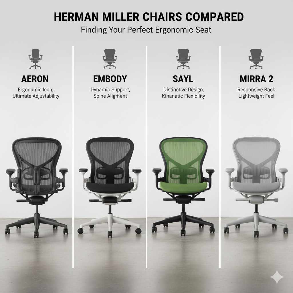 Herman Miller Chairs Compared: Key Differences Guide