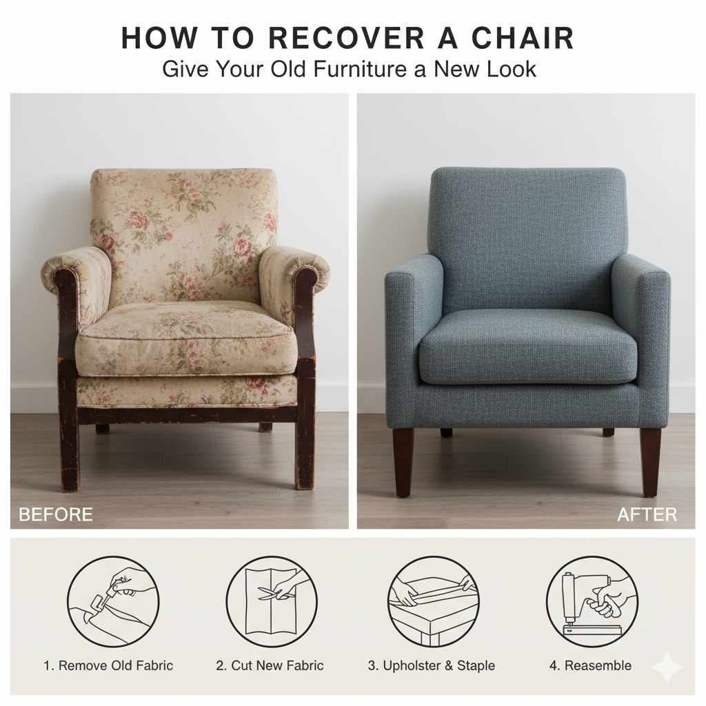 How To Recover A Chair: Easy Step-By-Step Guide
