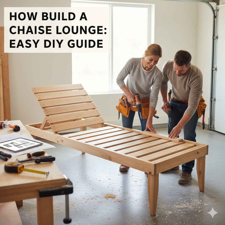 How to Build a Chaise Lounge