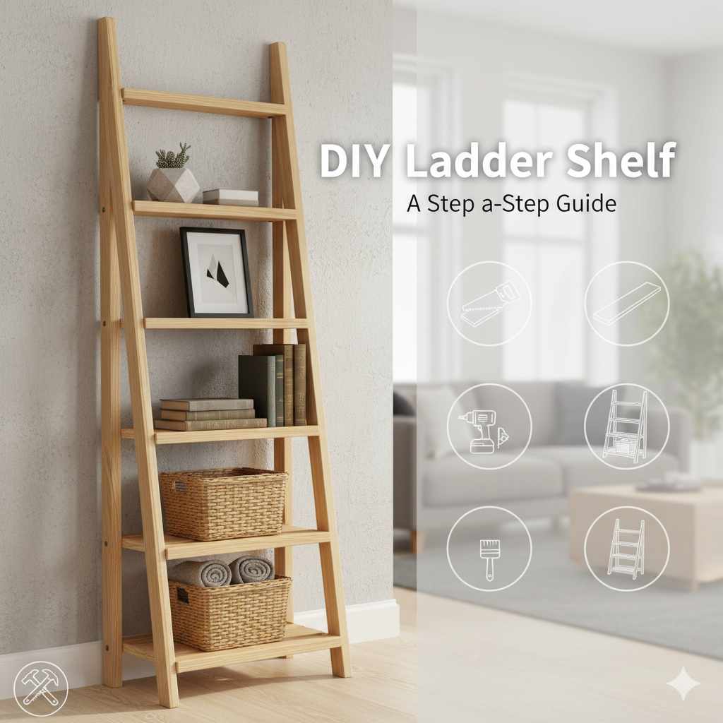 How to Make a Ladder Shelf: Simple DIY Guide