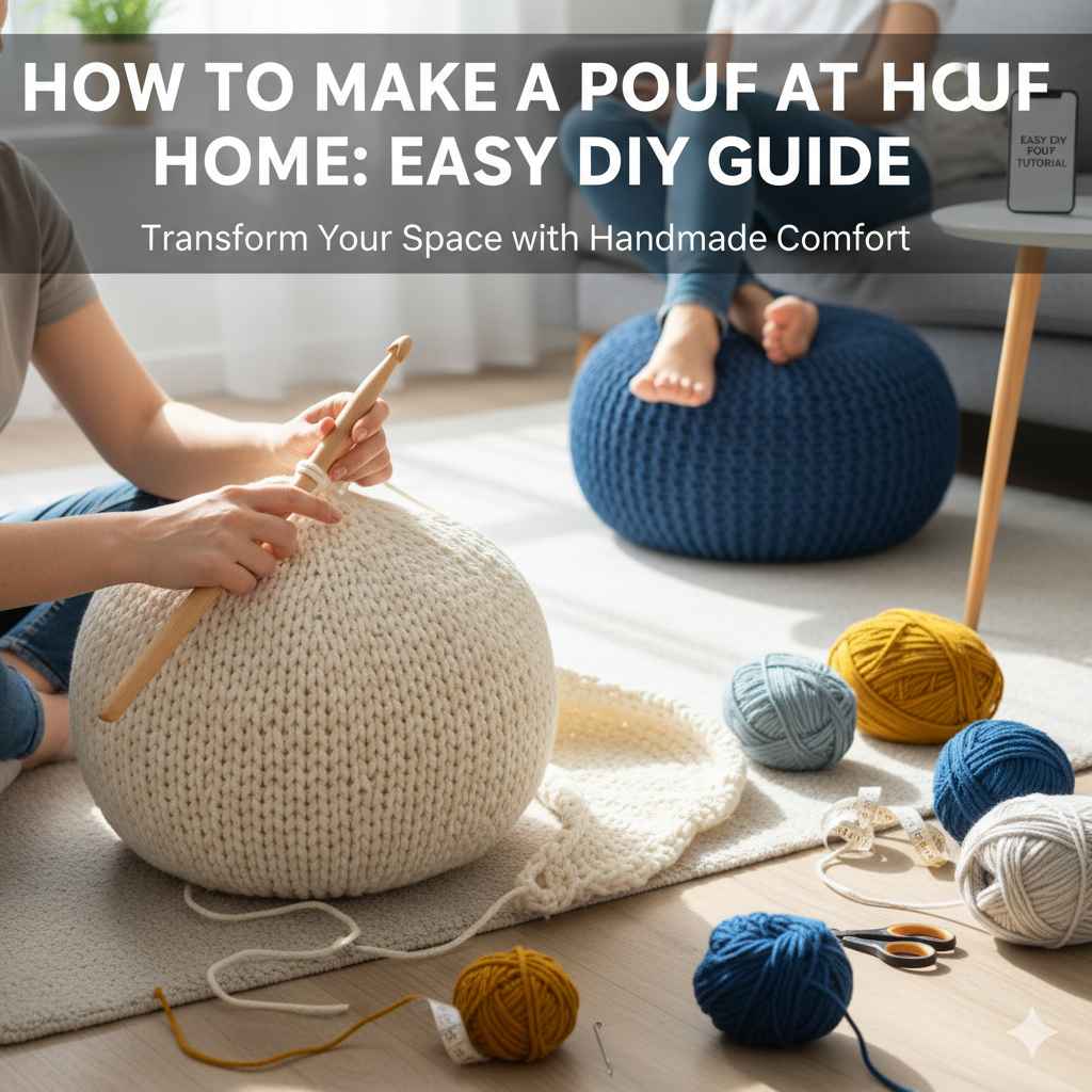 How to Make a Pouf at Home Easy
