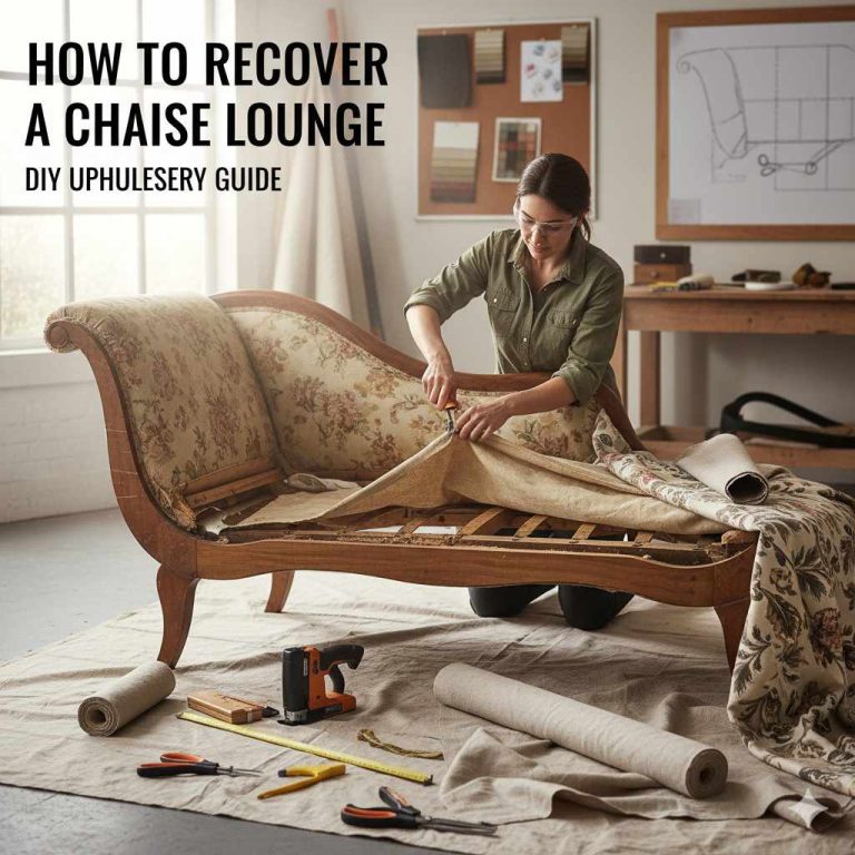 How to Recover a Chaise Lounge