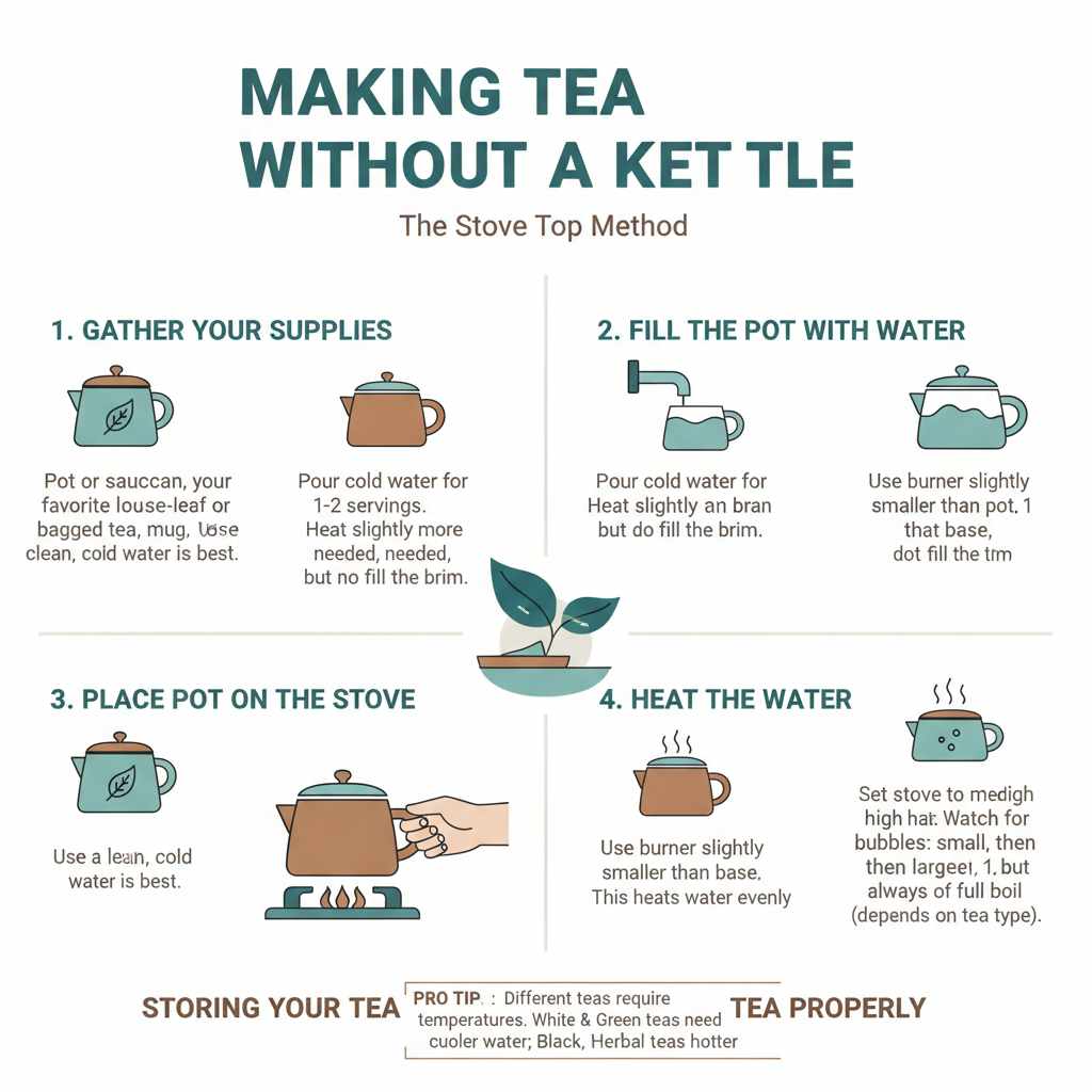 Making Tea Without A Kettle The Stove Top