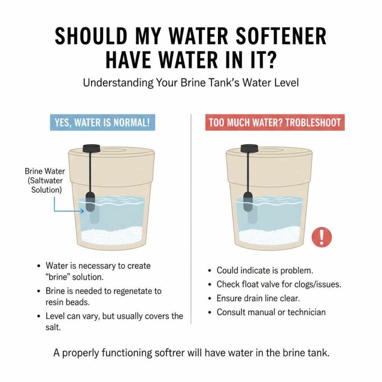Should My Water Softener Have Water In It?