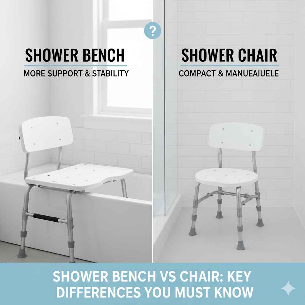 Shower Bench Vs Chair: Key Differences You Must Know