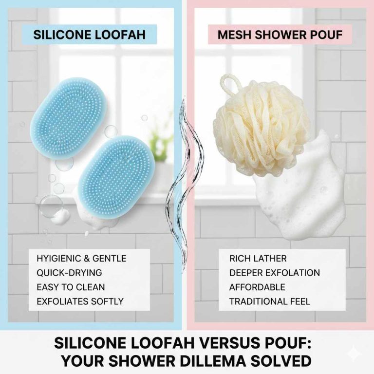 Silicone Loofah Versus Pouf