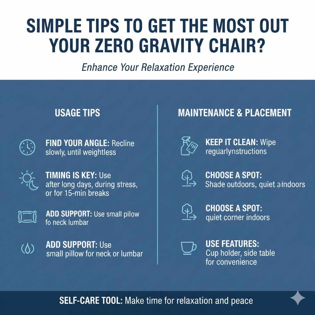 Simple Tips to Get the Most Out of Your Zero Gravity Chair