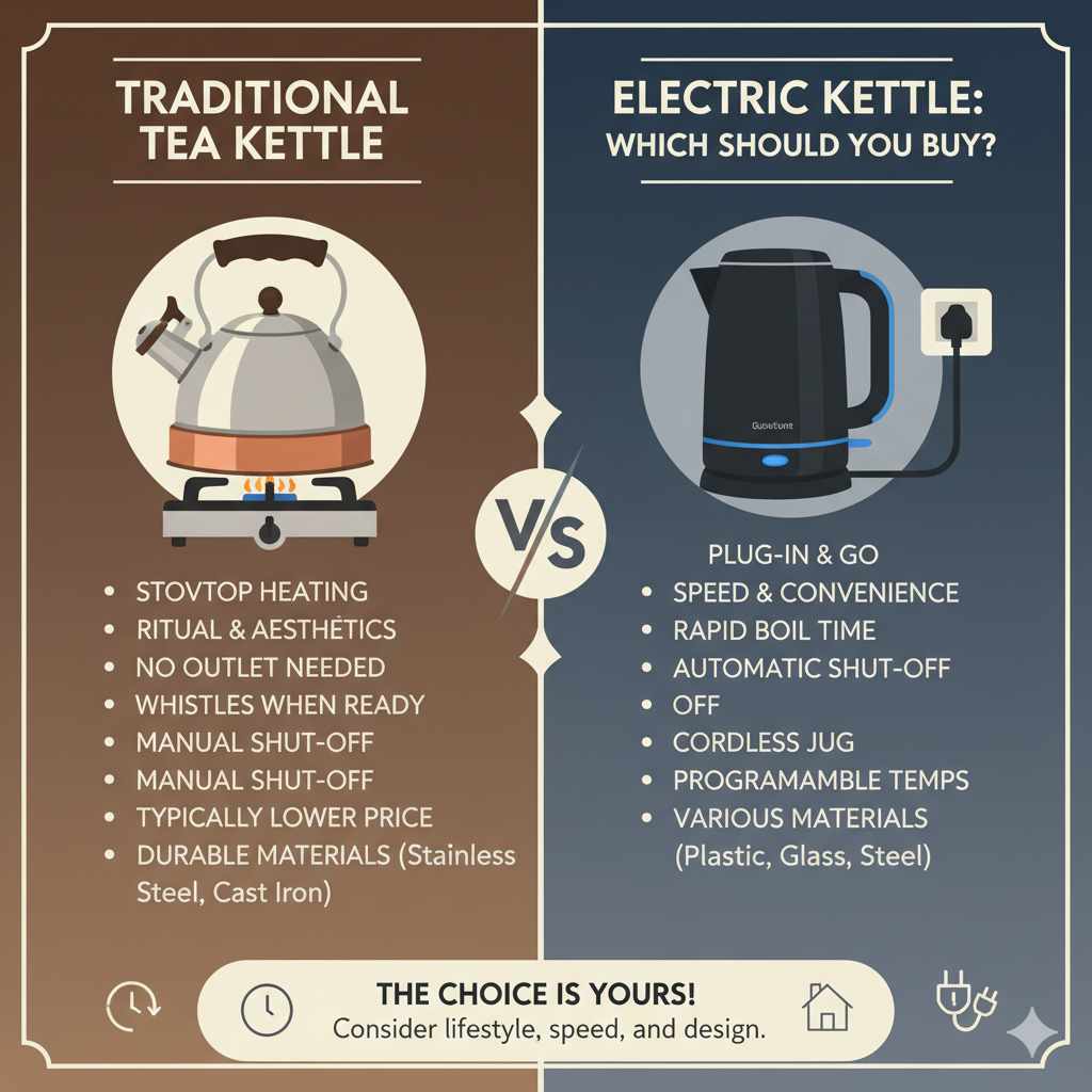 Tea Kettle vs Electric Kettle Which Should You Buy