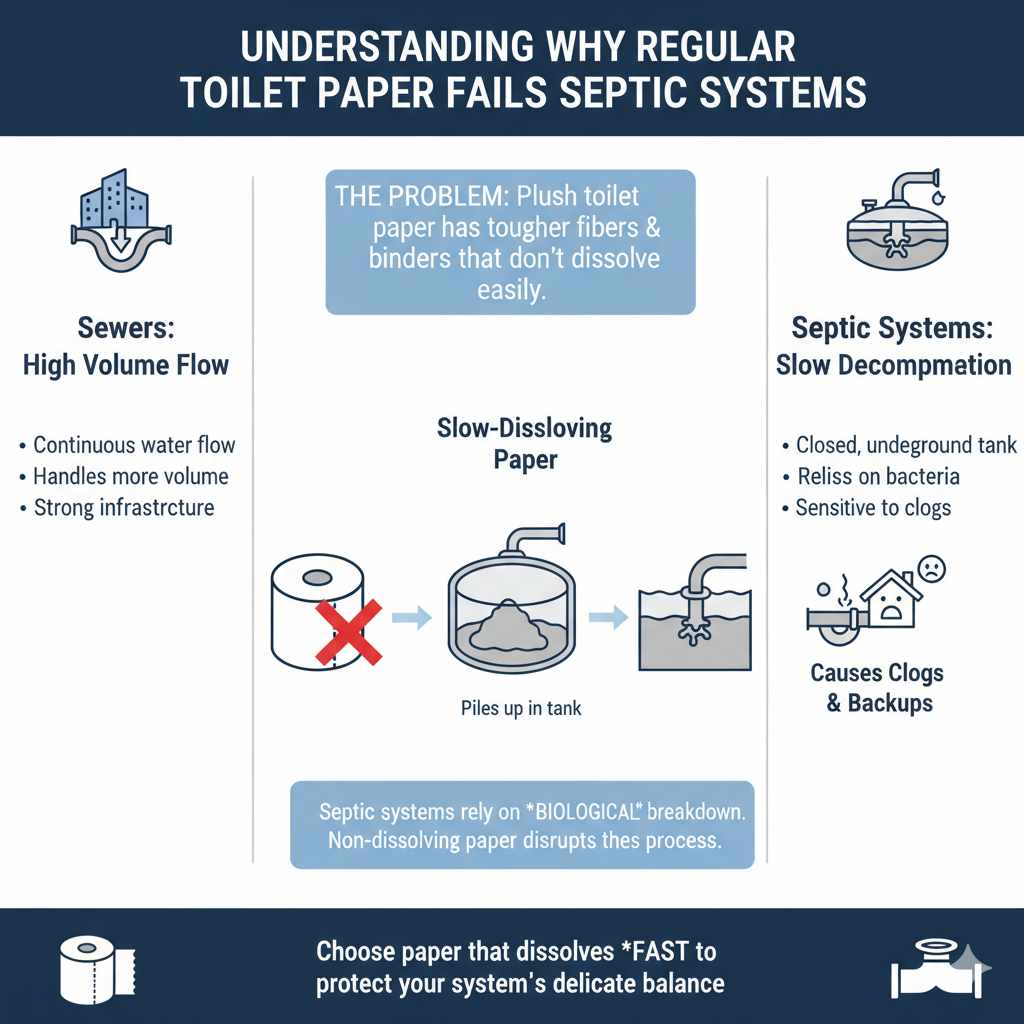 Understanding Why Regular Toilet Paper Fails Septic Systems