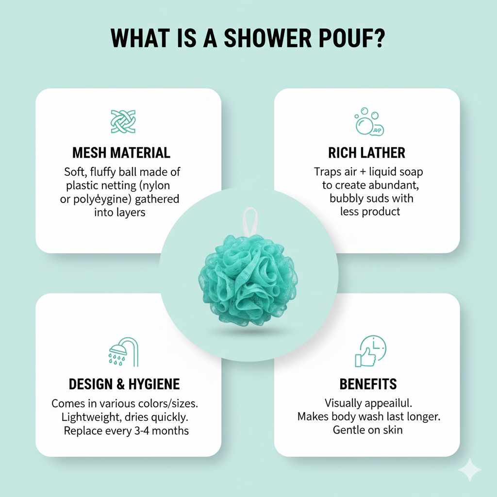 What is a Shower Pouf