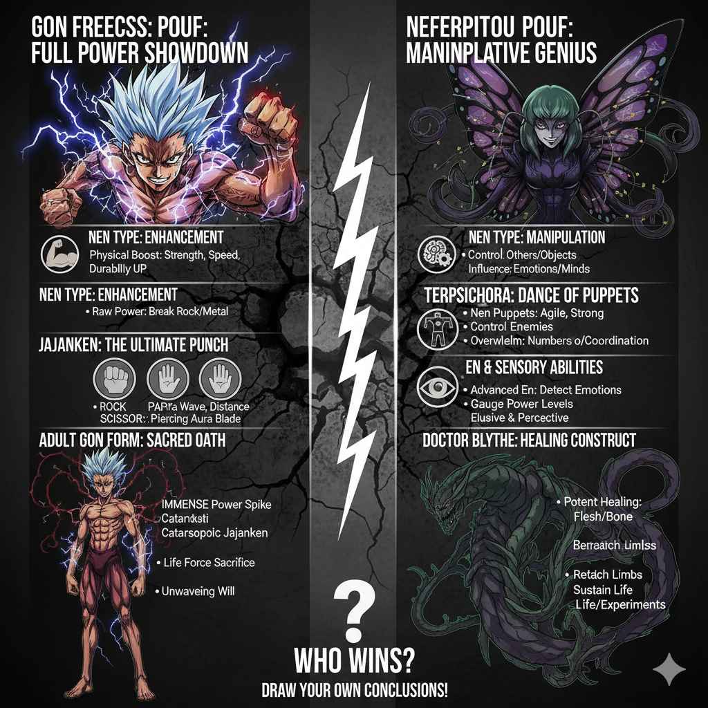 Who Wins Gon vs Pouf Full Power Comparison