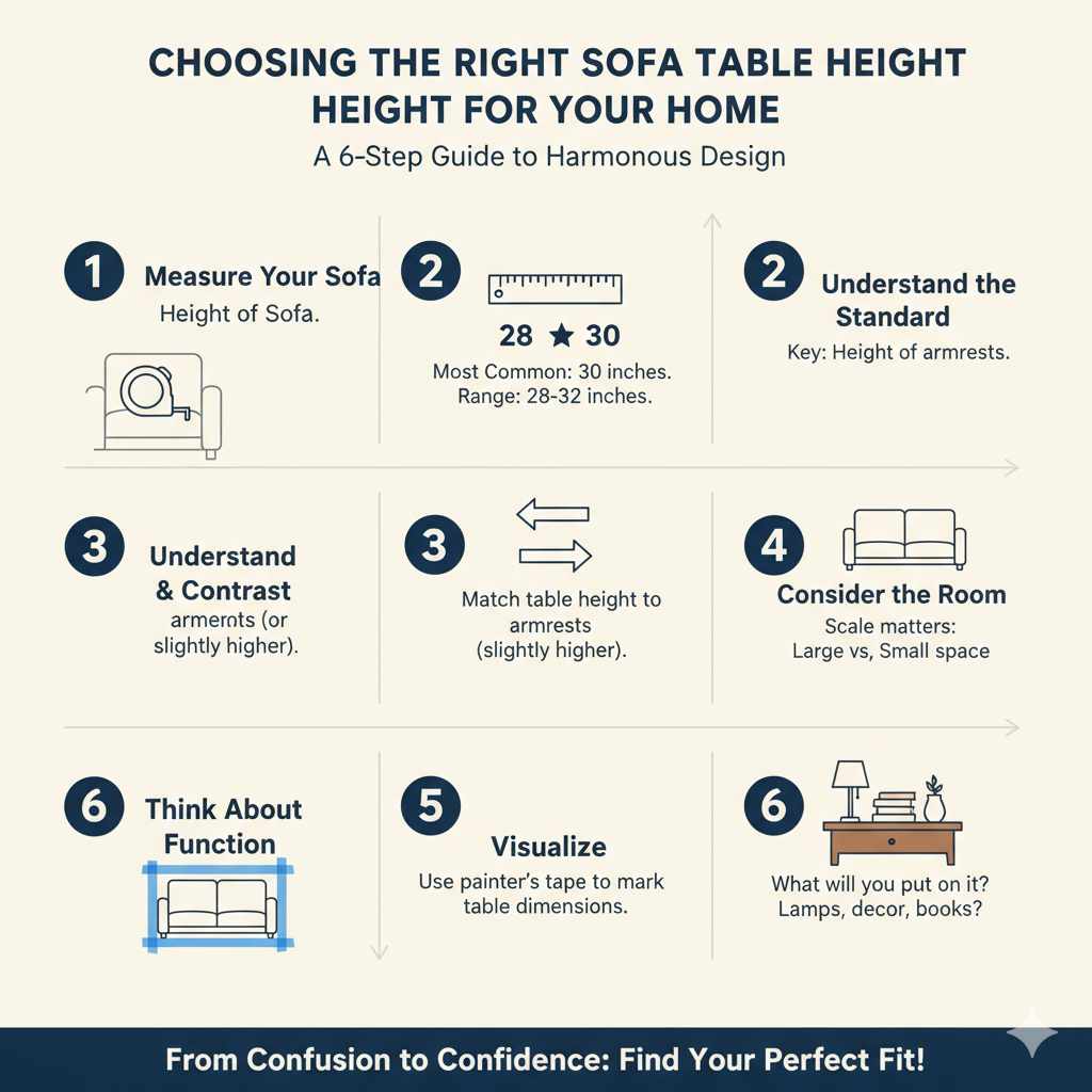 Choosing the Right Sofa Table Height for Your Home