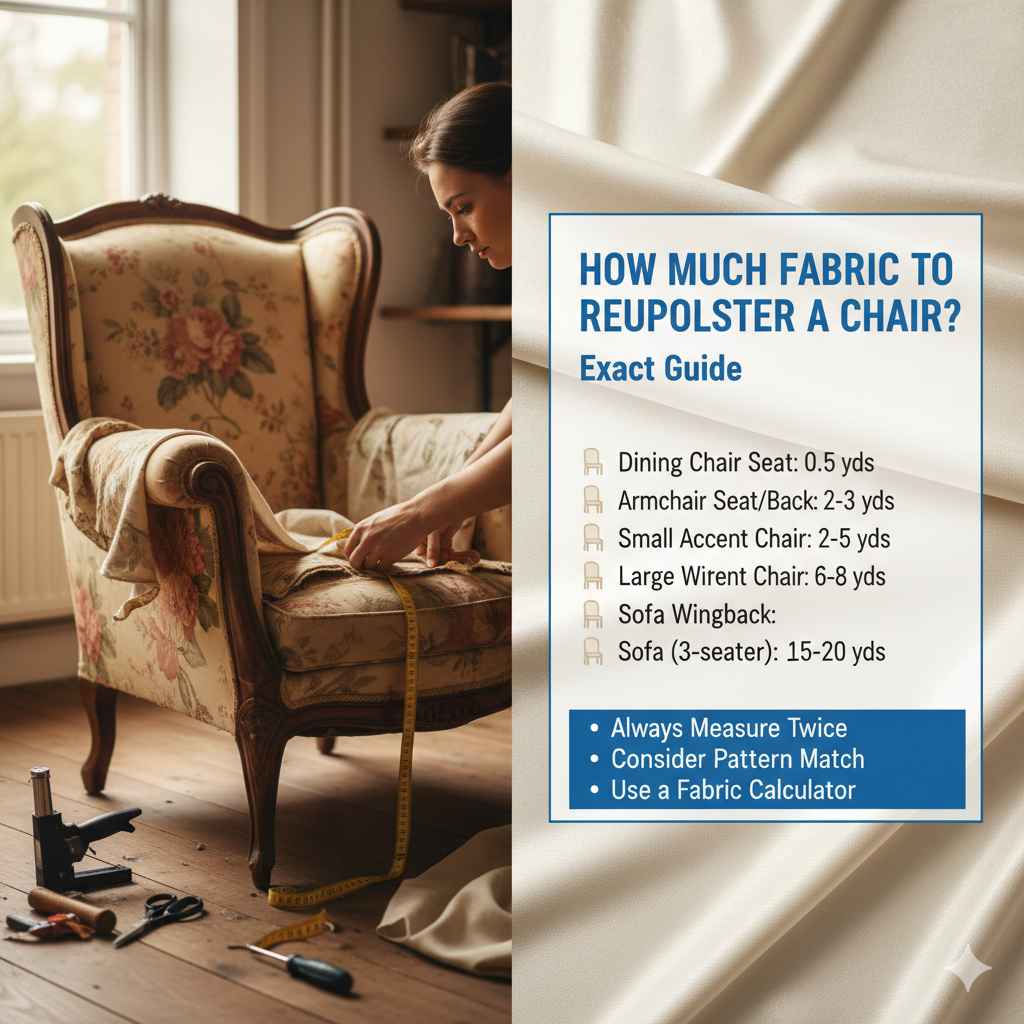 How Much Fabric To Reupholster A Chair? Exact Guide