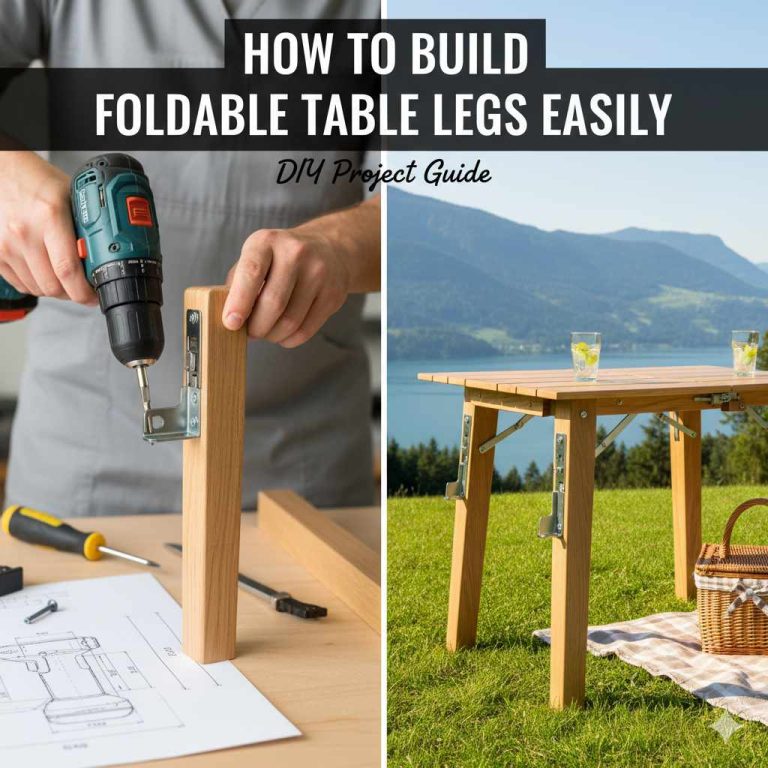 How To Build Foldable Table Legs Easily