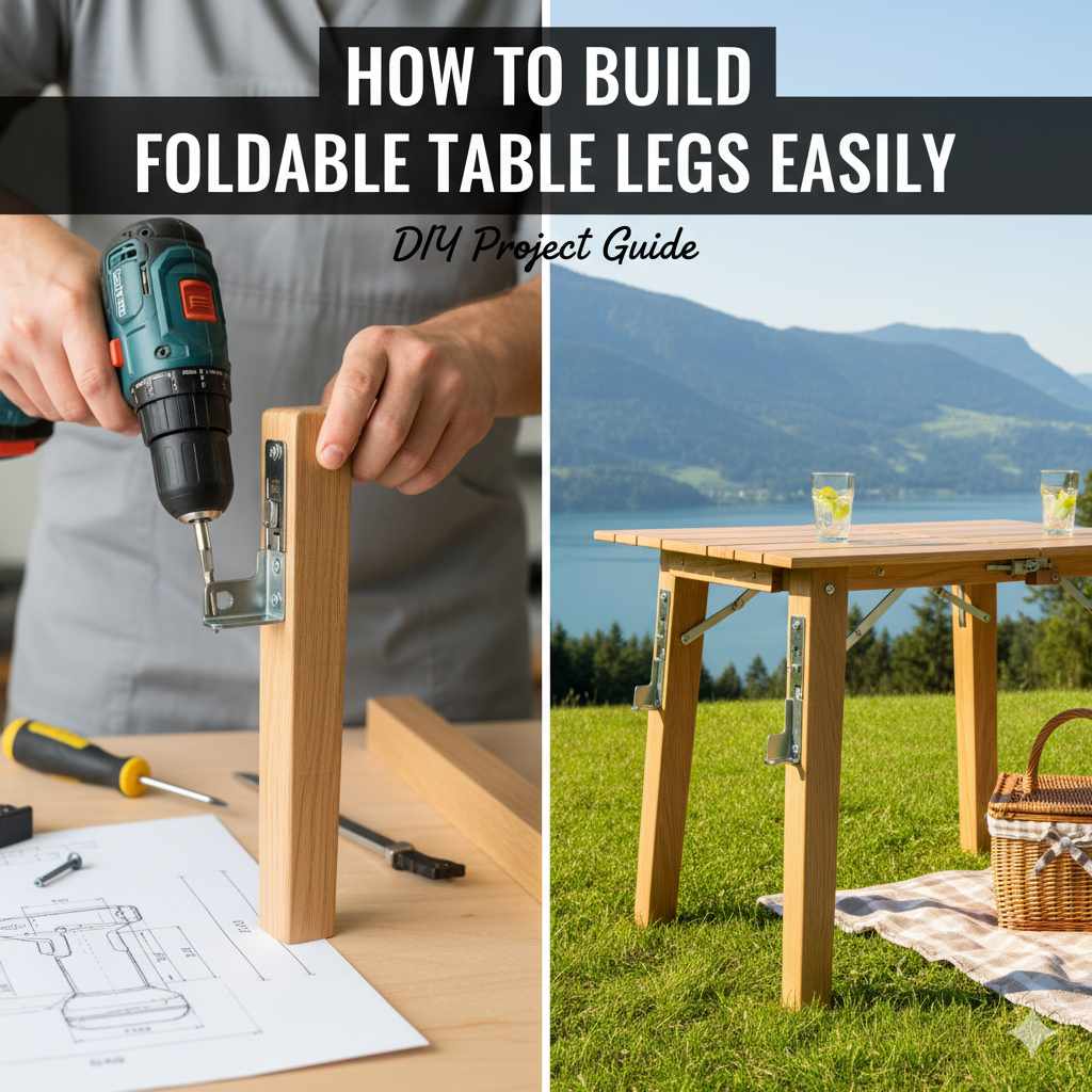 How To Build Foldable Table Legs Easily