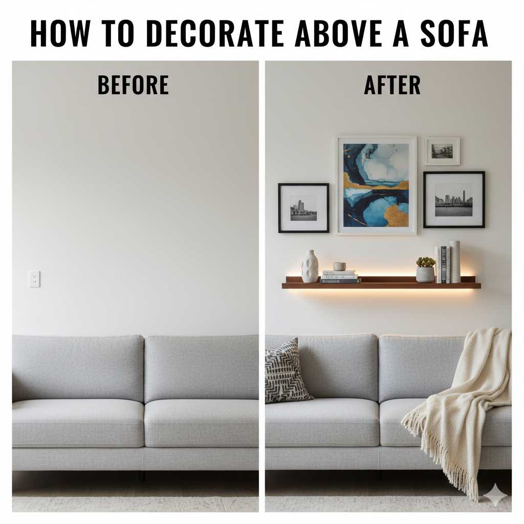 How To Decorate Above A Sofa: Stylish Ideas