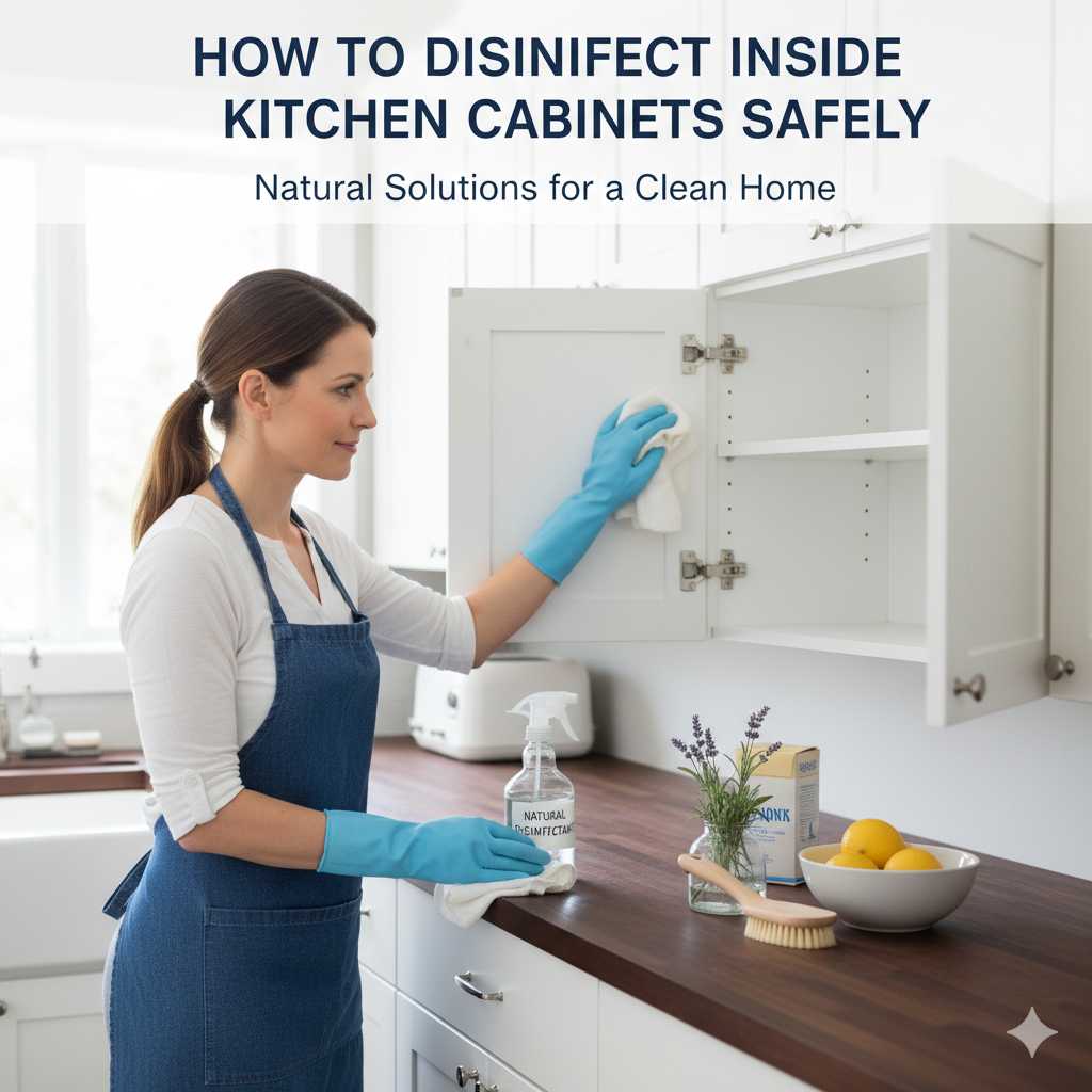 How To Disinfect Inside Kitchen Cabinets Safely