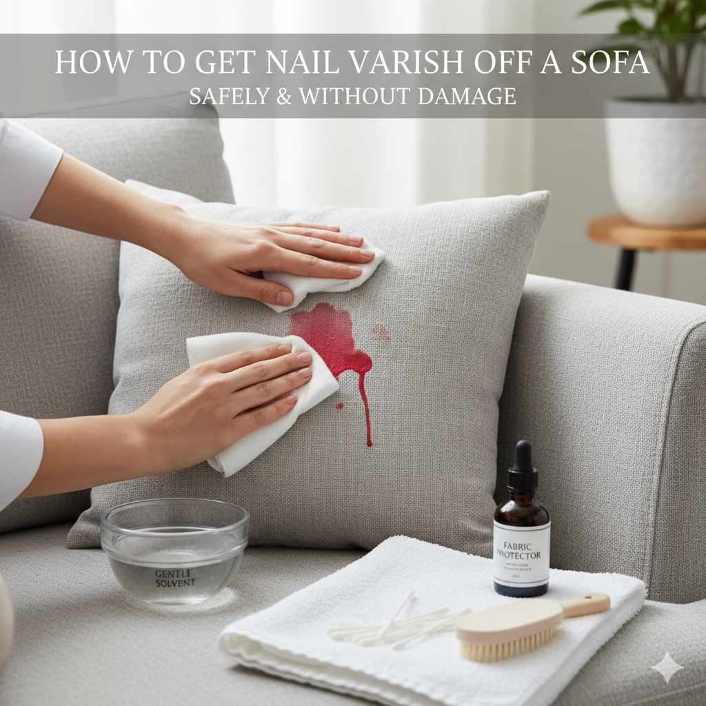 How To Get Nail Varnish Off A Sofa Safely