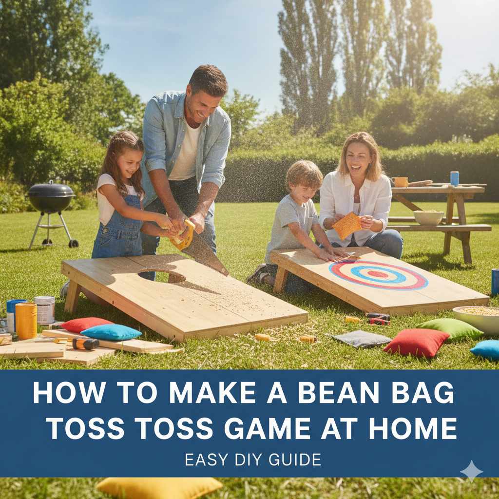 How To Make A Bean Bag Toss Game At Home