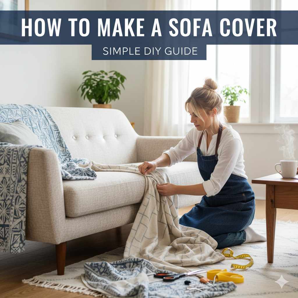 How To Make A Sofa Cover: Simple Diy Guide