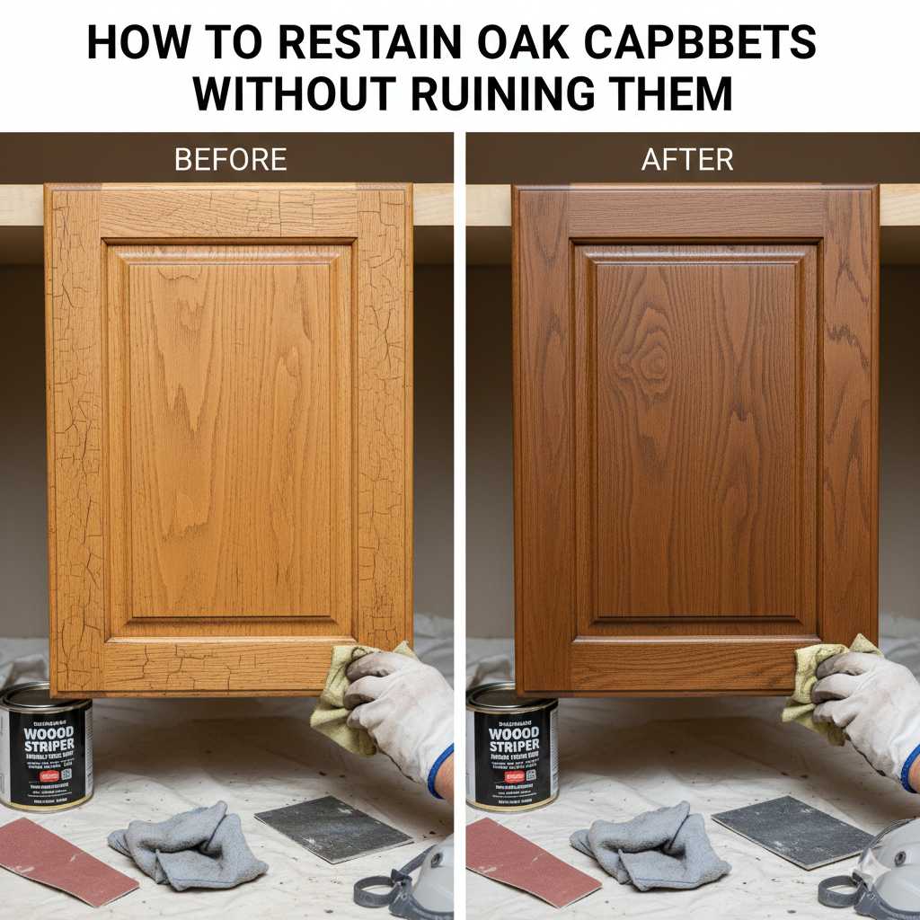 How To Restain Oak Cabinets Without Ruining Them