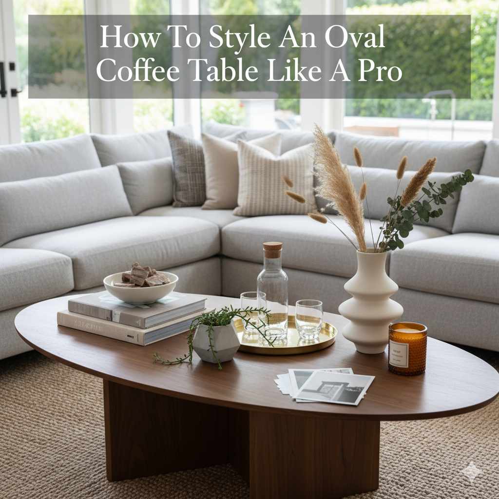 How To Style An Oval Coffee Table Like A Pro