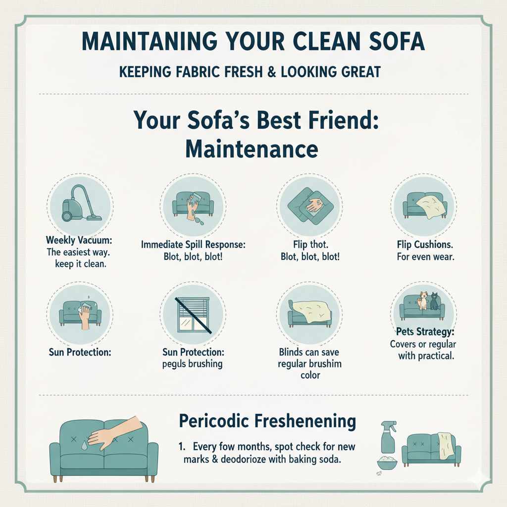 Maintaining Your Clean Sofa