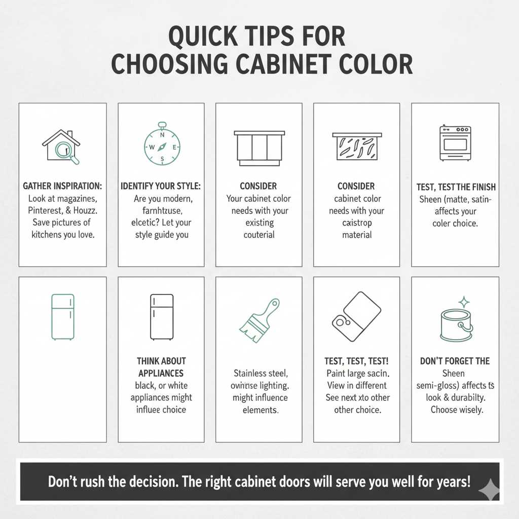 Quick Fixes and Tips for Choosing Cabinet Color