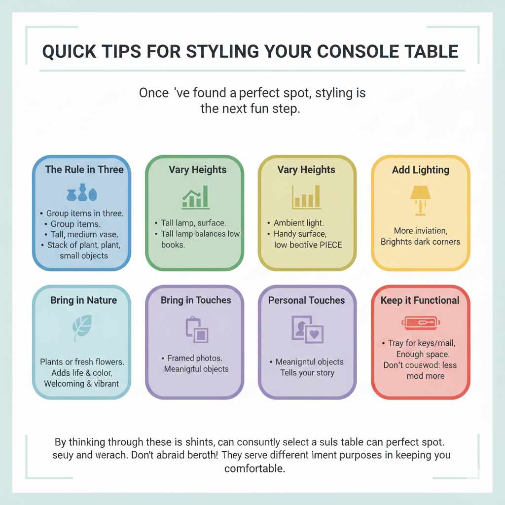 Quick Tips for Styling Your Console Table