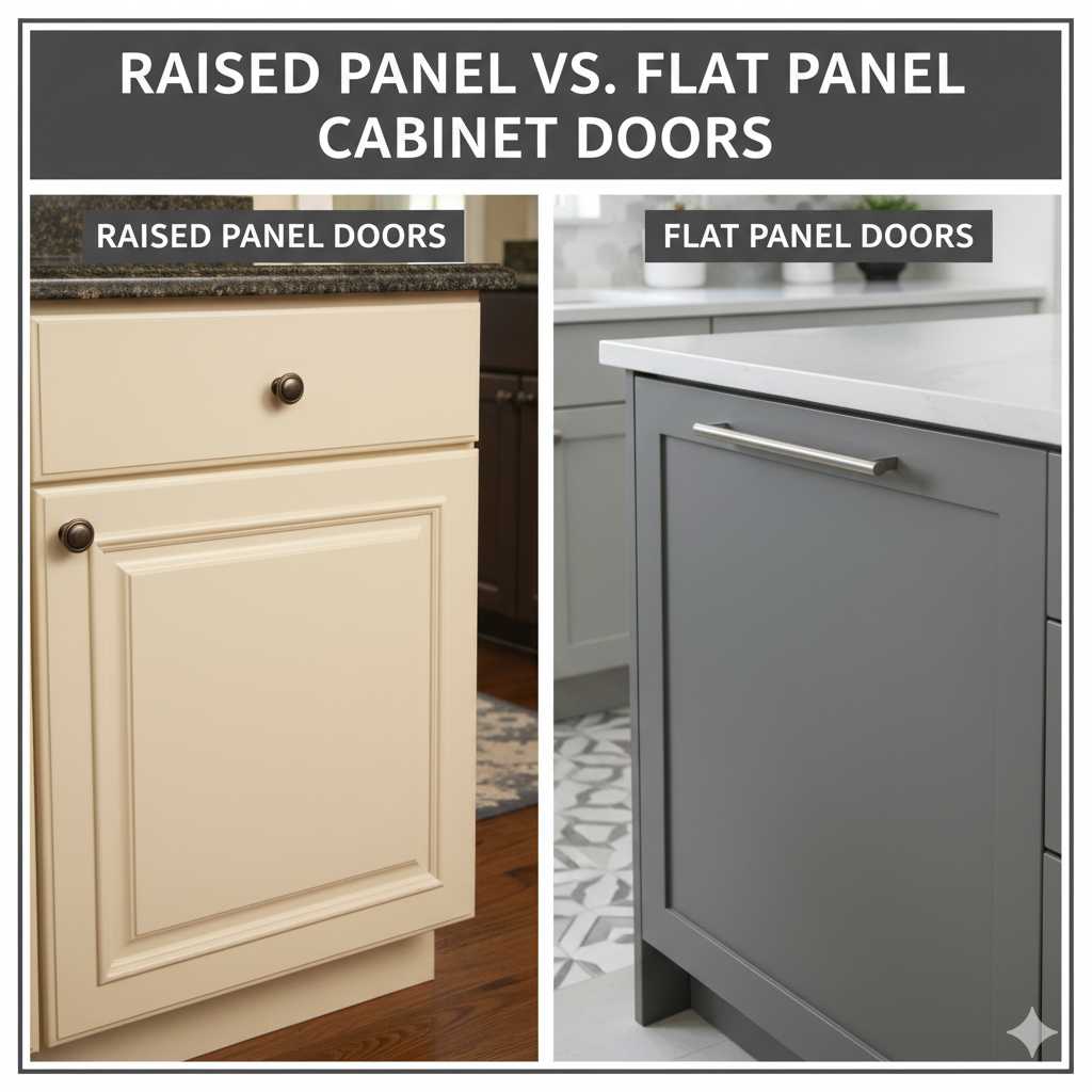 Raised Panel Vs Flat Panel Cabinet Doors