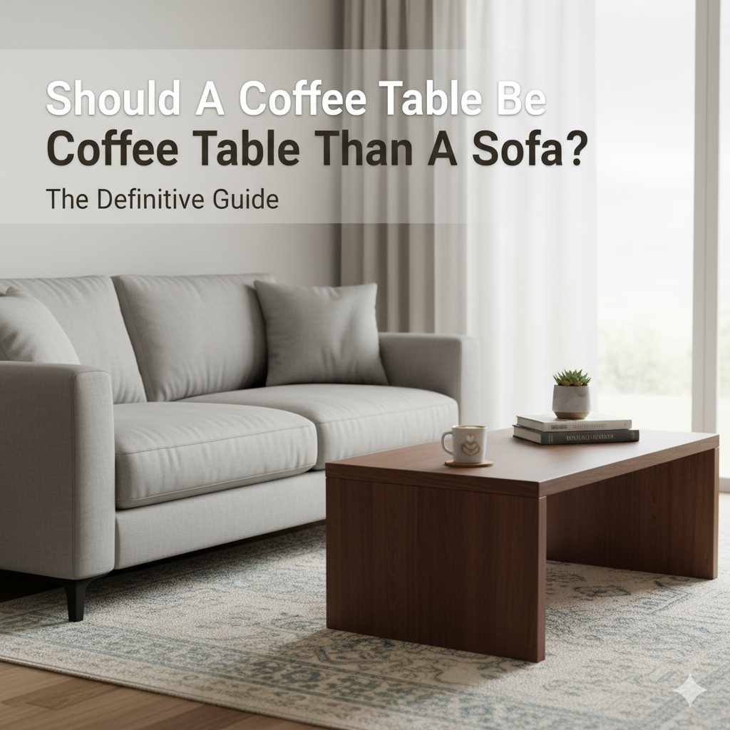 Should A Coffee Table Be Lower Than A Sofa?