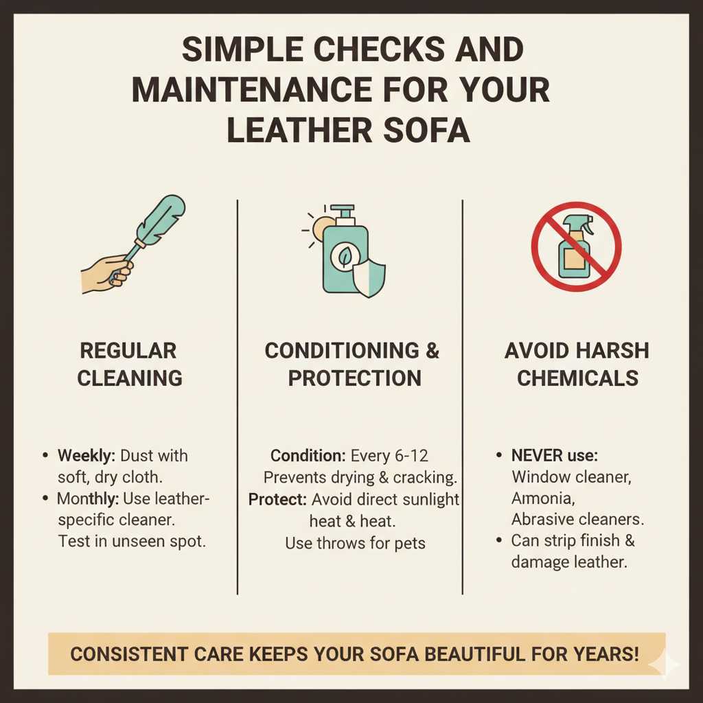 Simple Checks and Maintenance for Your Leather Sofa