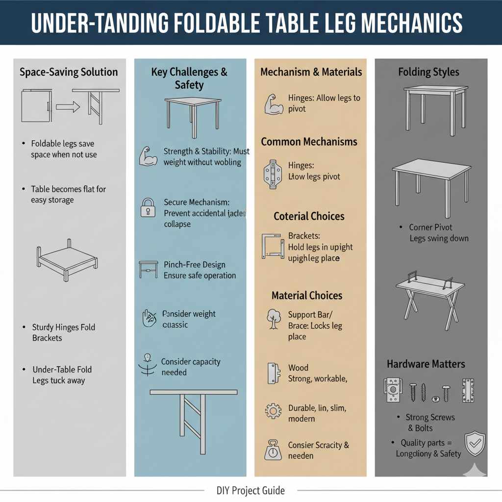 Understanding Foldable Table Leg Mechanics
