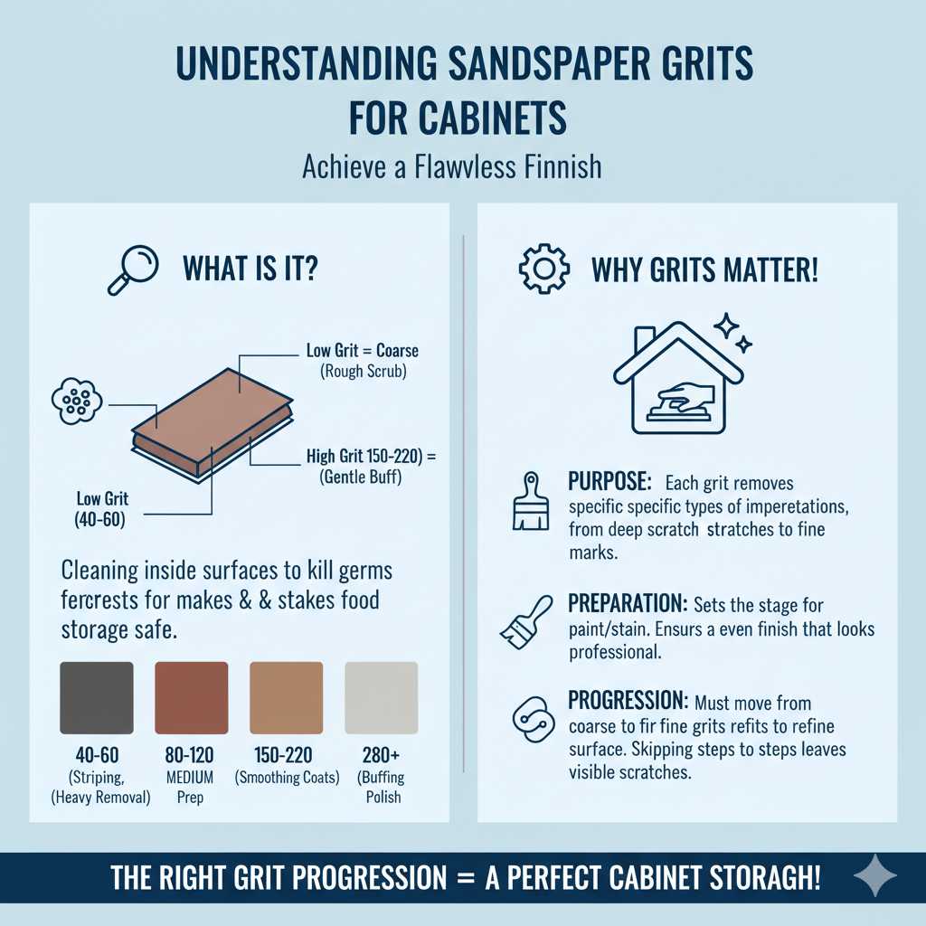Understanding Sandpaper Grits for Cabinets