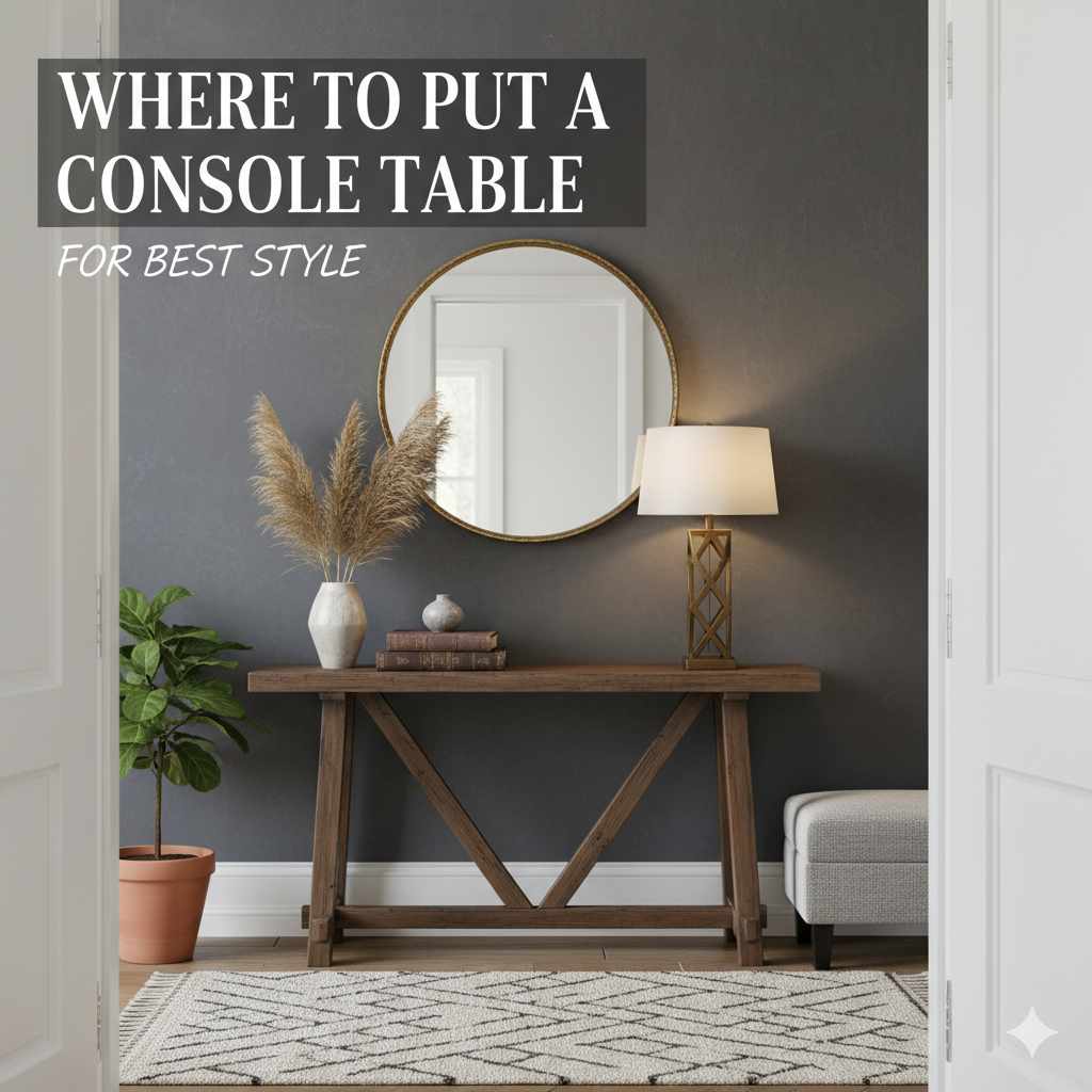 Where To Put A Console Table For Best Style