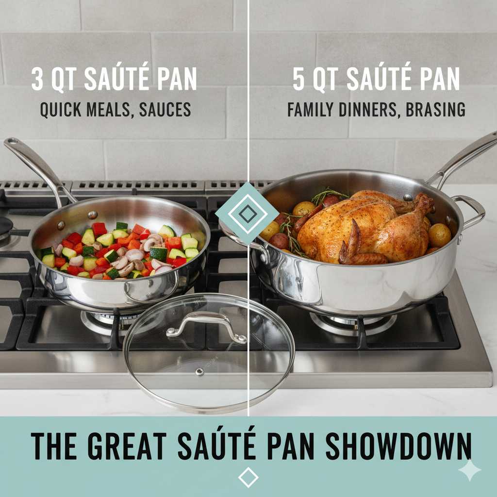 3 Qt Vs 5 Qt Saute Pan: Which Size Is Best?