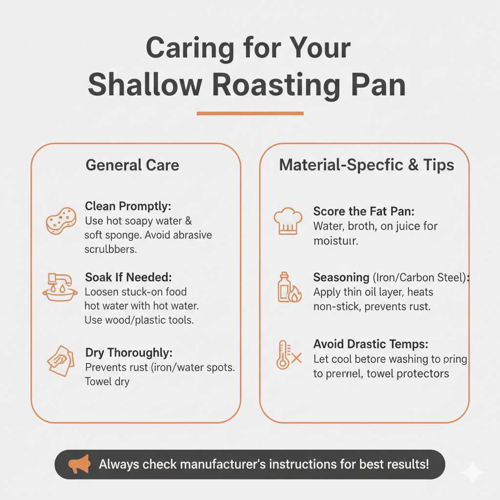Caring for Your Shallow Roasting Pan