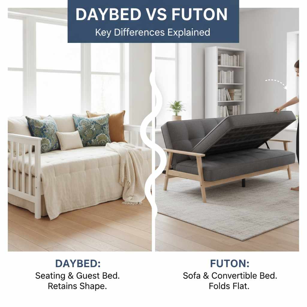 Daybed Vs Futon: Key Differences Explained