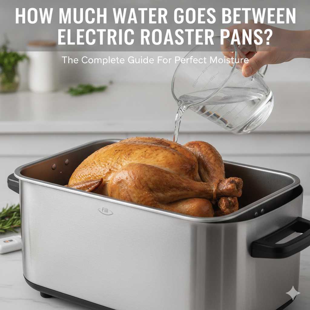 How Much Water Goes Between Electric Roaster Pans?
