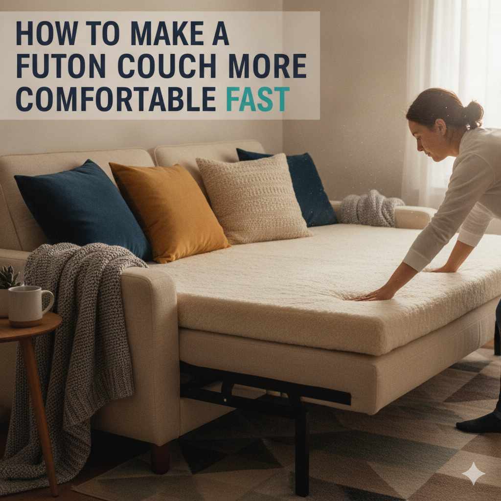 How To Make A Futon Couch More Comfortable Fast