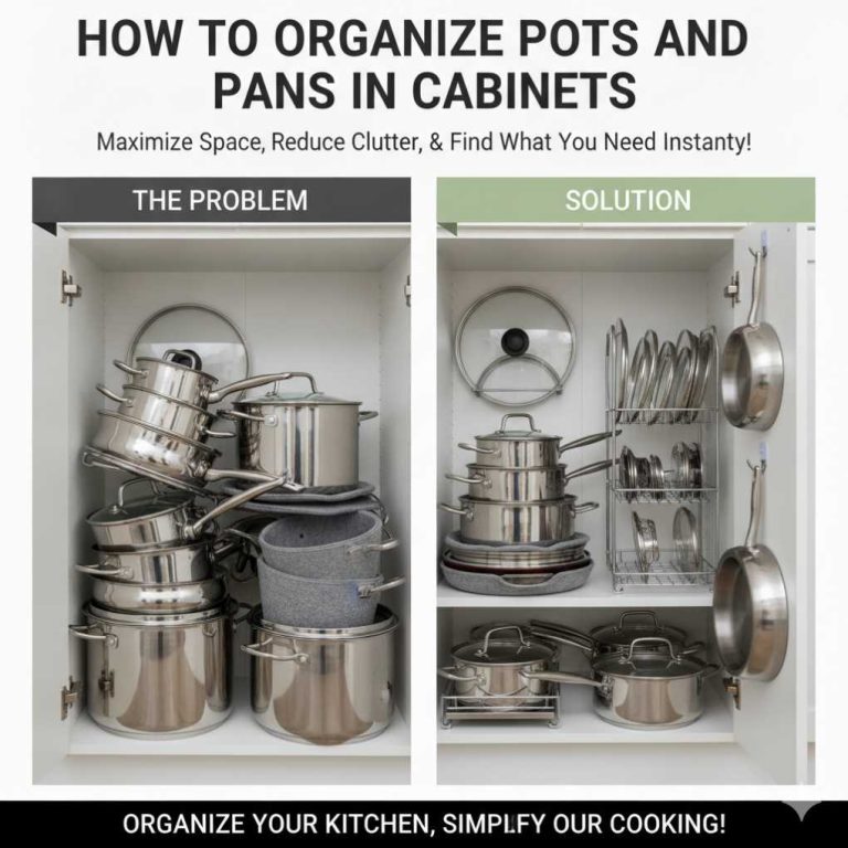 How To Organize Pots And Pans In Cabinets