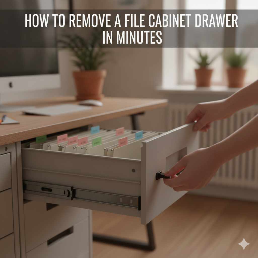 How To Remove A File Cabinet Drawer In Minutes