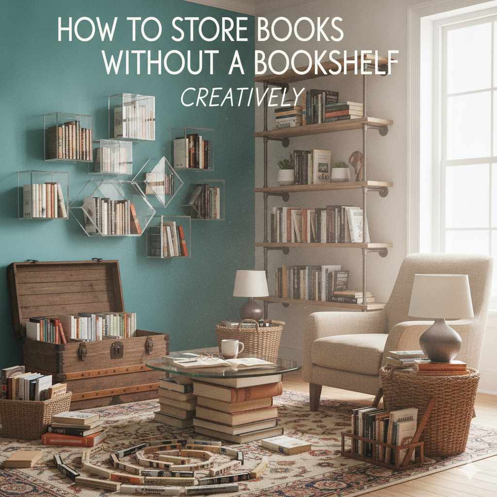 How To Store Books Without A Bookshelf Creatively
