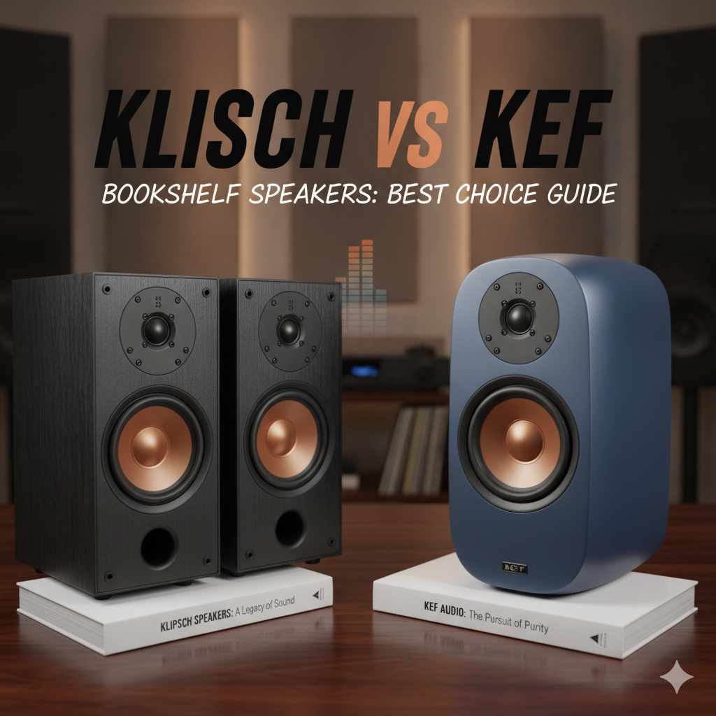 Klipsch Vs Kef Bookshelf Speakers: Best Choice Guide