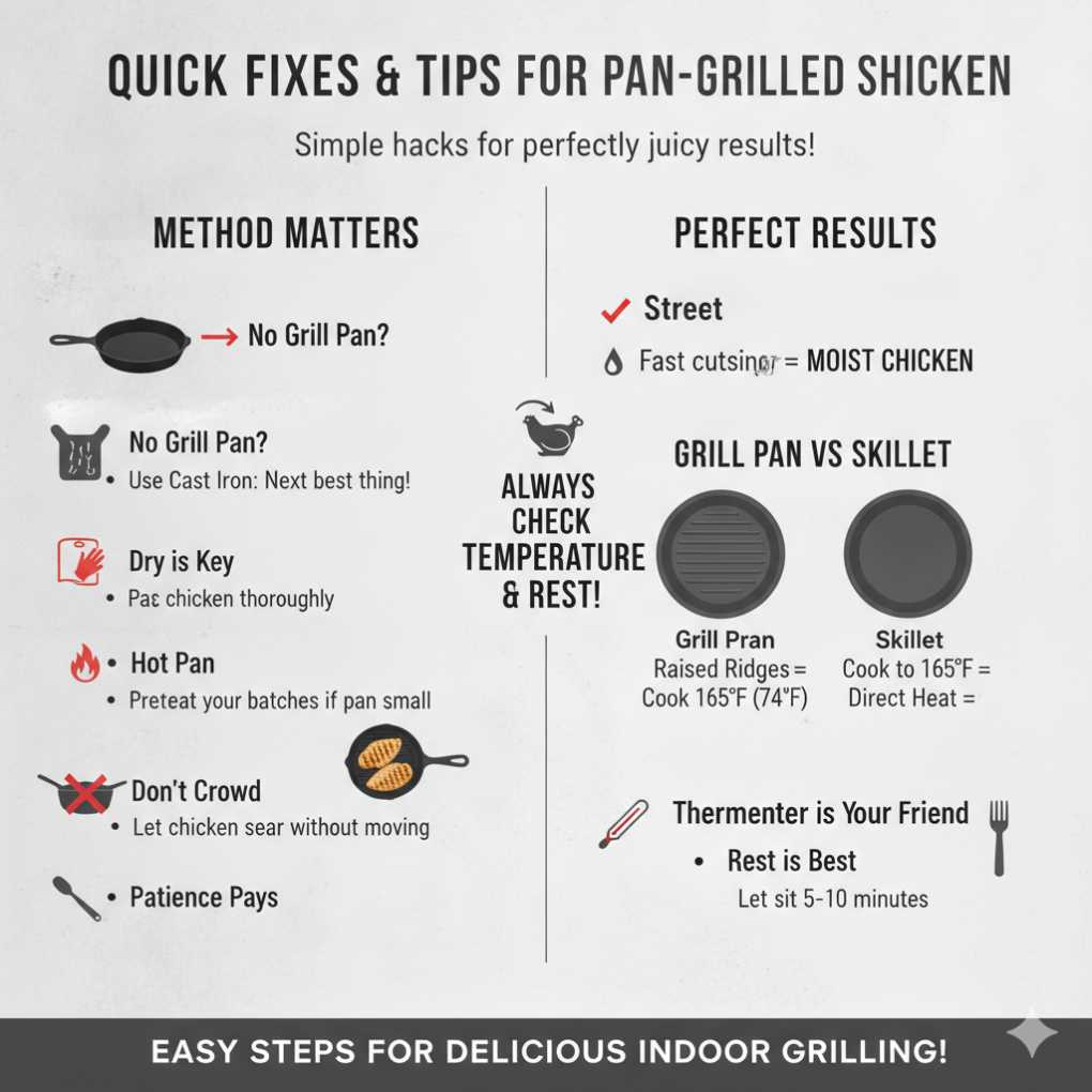 Quick Fixes & Tips for Pan-Grilled Chicken