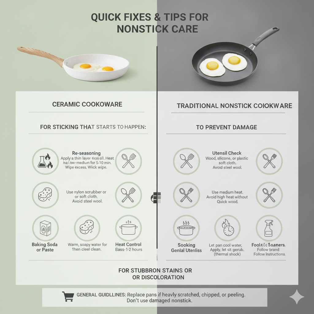 Quick Fixes and Tips for Nonstick Care