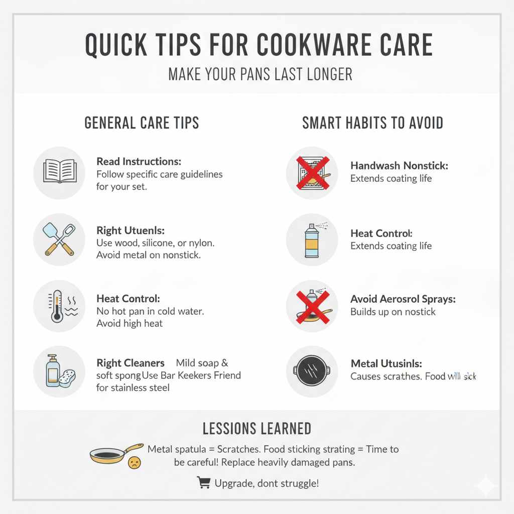 Quick Tips for Cookware Care